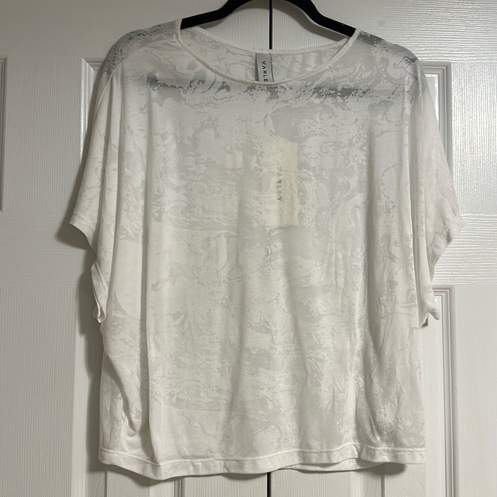 Varley White Sheer Almo Tee - XS, M and L